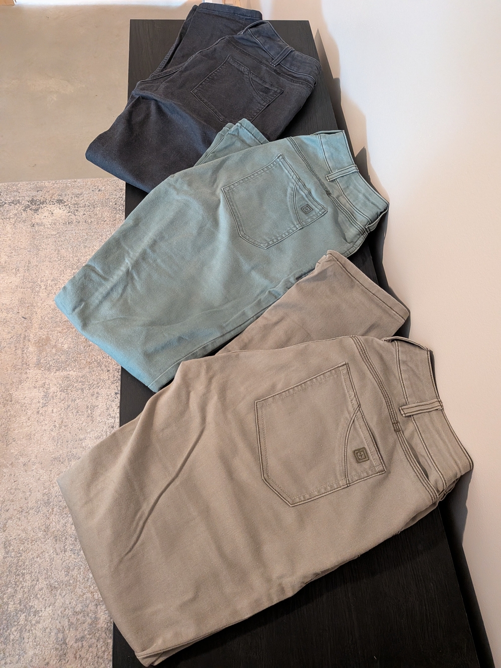 5.11 Tactical Pants Bundle in Charcoal, Green, and Tan